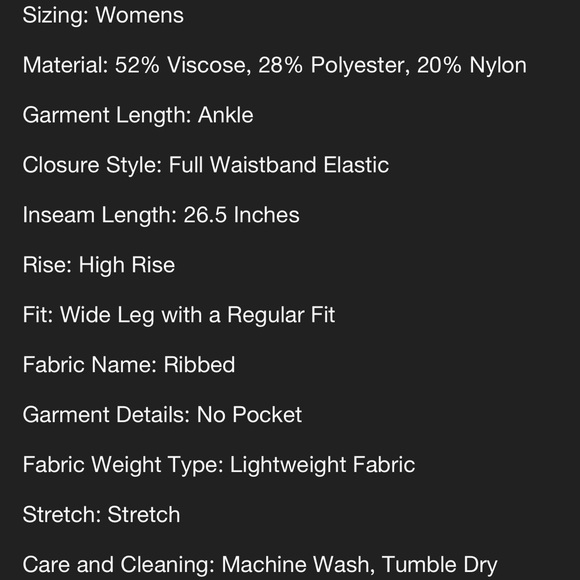 *Set of 2* High-Rise Ribbed Sweater Wide-Leg Pants - Picture 7 of 7